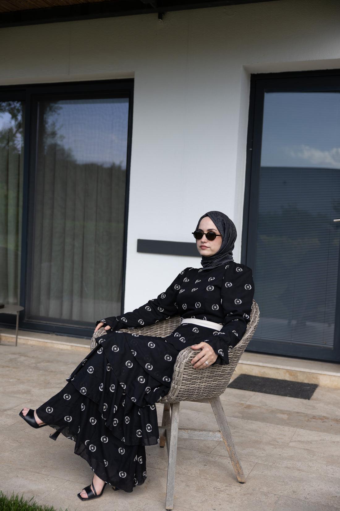 Swan Katlı Elbise