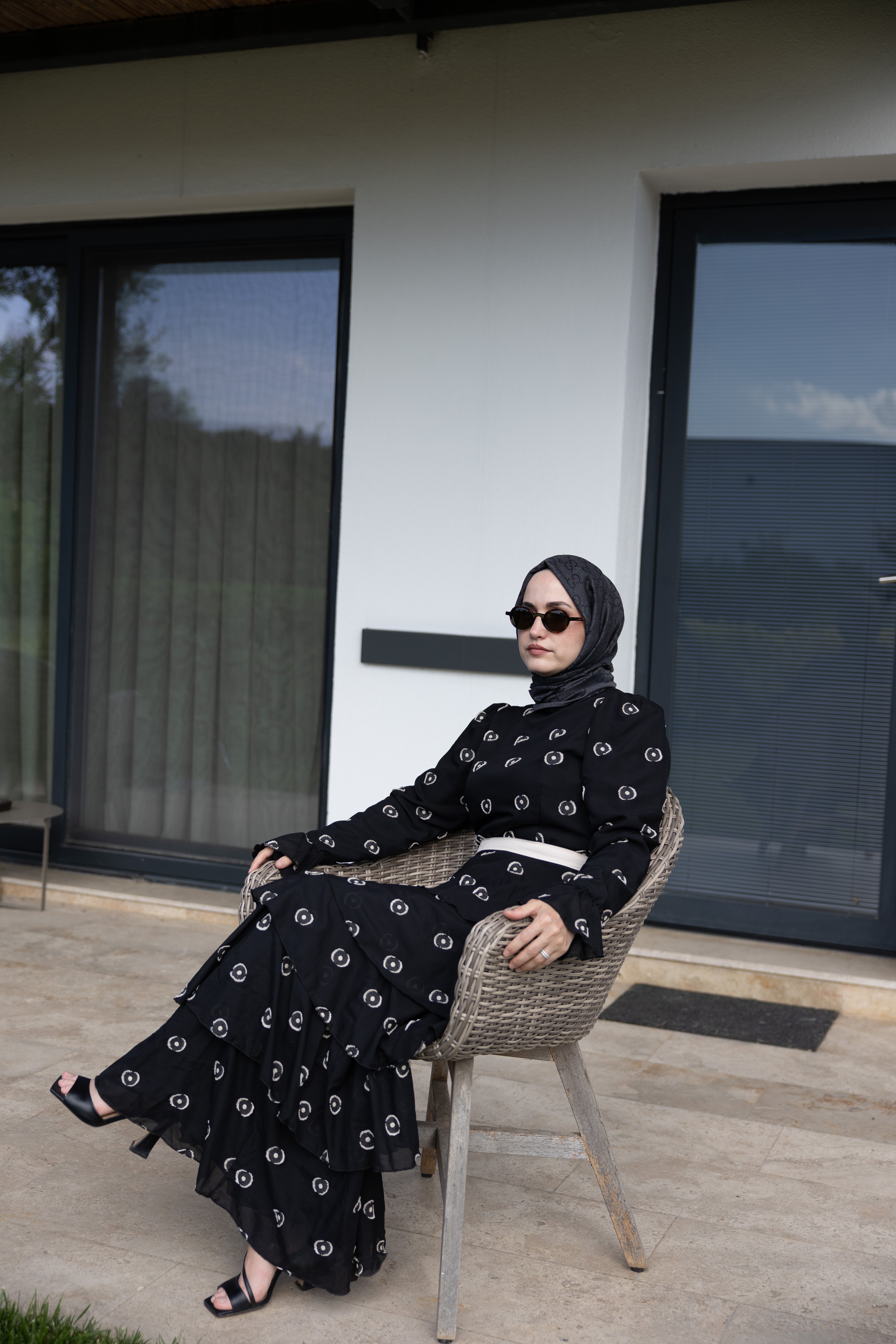 Swan Katlı Elbise